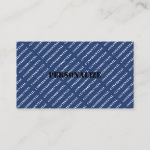Military Armed Forces Recruiter Style Blue Coast  Business Card