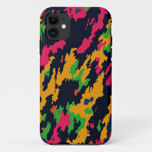 Military Armed Forces Style Camouflage Neon Nights Case-Mate iPhone Case
