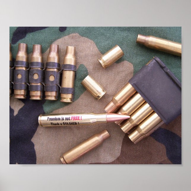 Military army navy air force marines veterans poster (Front)