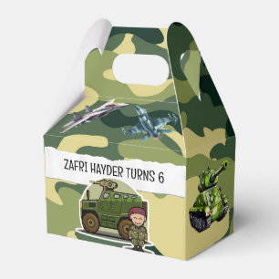 Military Army Theme Gable Box For Birthday party