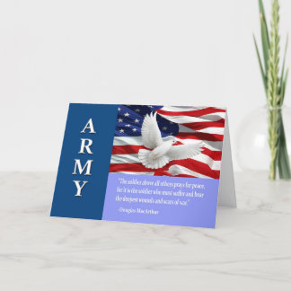 Military Army Troop Support Card