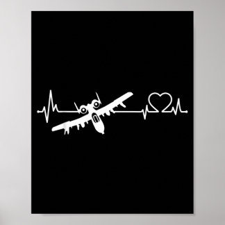 Military Attack Jet Close Air Support Aircraft Poster