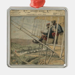 Military aviators on the Eastern front Metal Tree Decoration