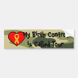Military Birth Control Bumper Sticker