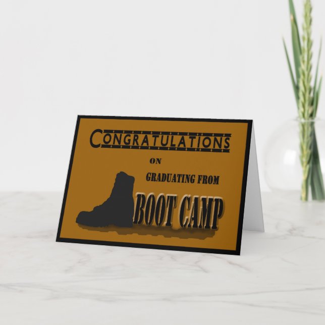 Military Boot Camp Graduation Card (Front)