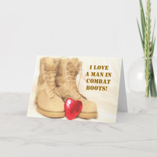 military boots card (Front)