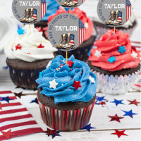 Military Boots Flag GRAY Going Away Party Picks