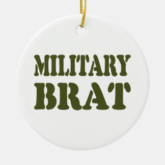 MILITARY BRAT CERAMIC TREE DECORATION