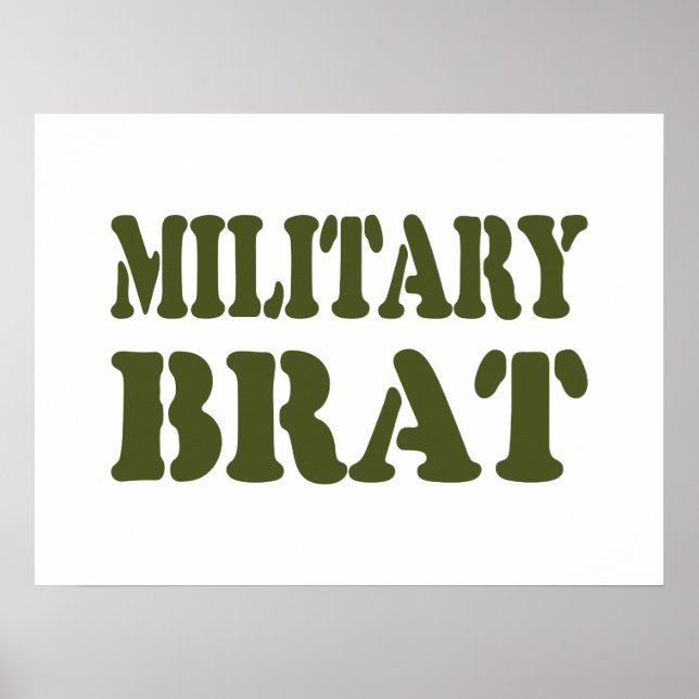 MILITARY BRAT POSTER (Front)