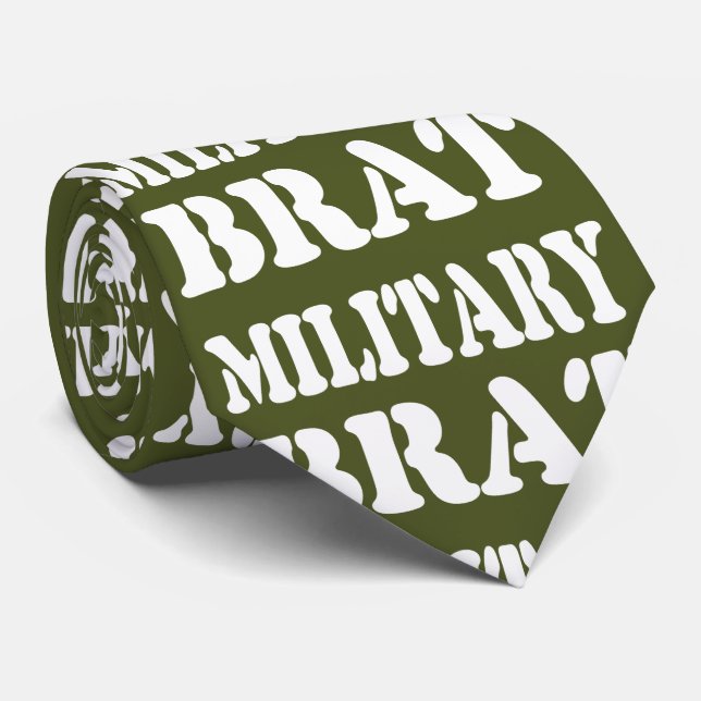 MILITARY BRAT TIE (Rolled)