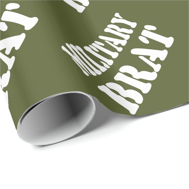 MILITARY BRAT WRAPPING PAPER (Roll Corner)