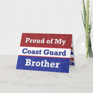 Military BROTHER in Coast Guard - Thinking of You Card