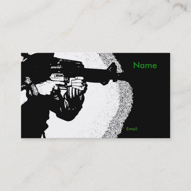 Military Business card (Front)