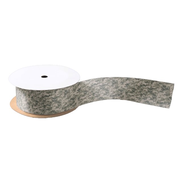 military camo 1 satin ribbon (Spool)