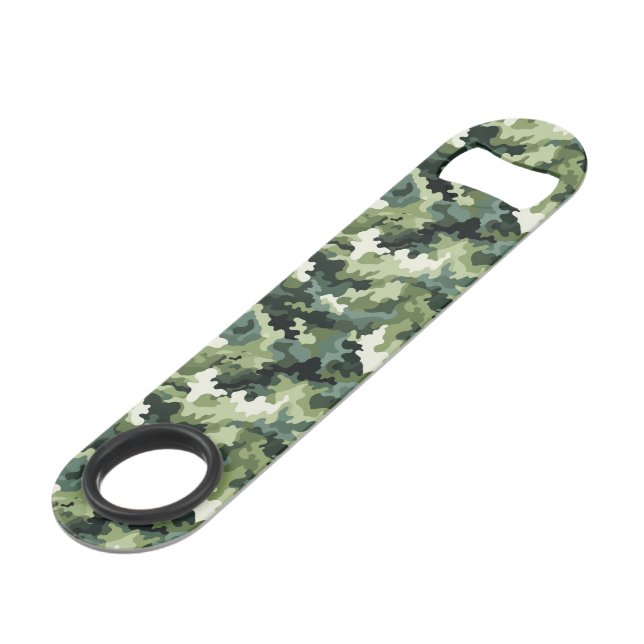 Military Camo Bottle Opener (Back Angled)