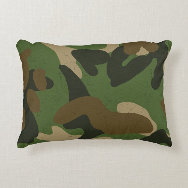 Military Camo Decorative Cushion (Front)