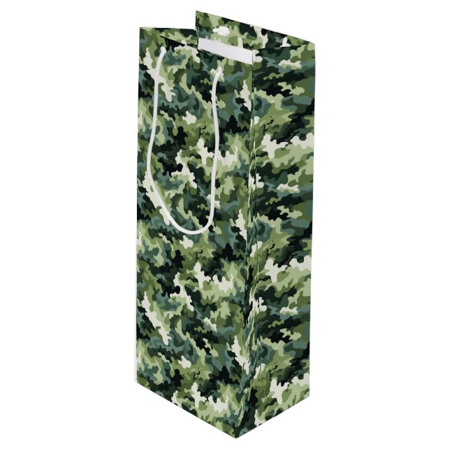 Military Camo Gift Bag (Front Angled)