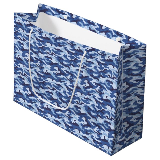 Military Camo Gift Bag (Front Angled)