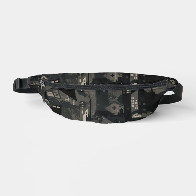 Military Camo Pattern Urban Environments Bum Bags (Front)