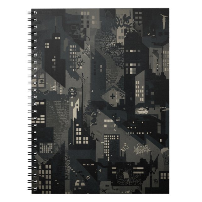 Military Camo Pattern Urban Environments Notebook (Front)