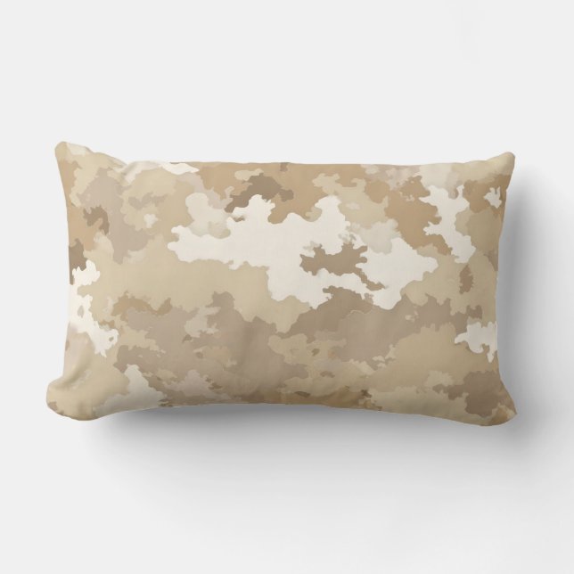 Military Camo Print Accent Pillow (Front)