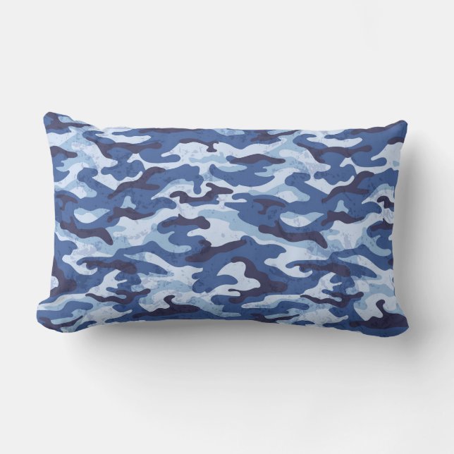 Military Camo Print Accent Pillow (Front)