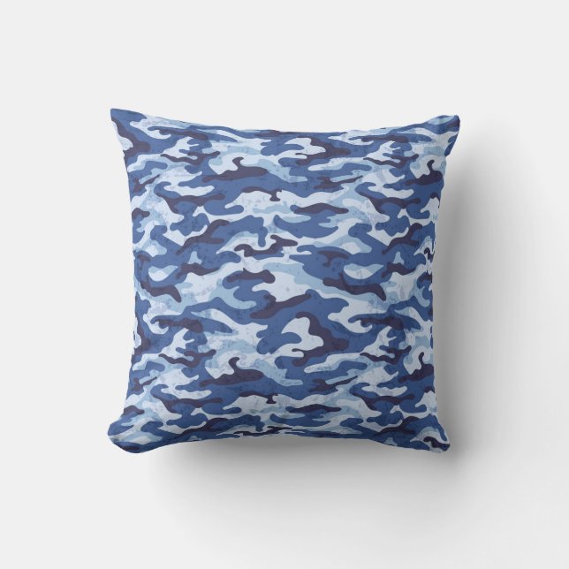 Military Camo Print Accent Pillow (Front)