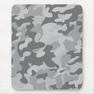 Military camo slate grey coastal grey silver     mouse pad