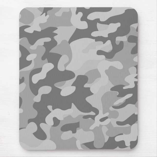 Military camo slate grey coastal grey silver     mouse pad (Front)