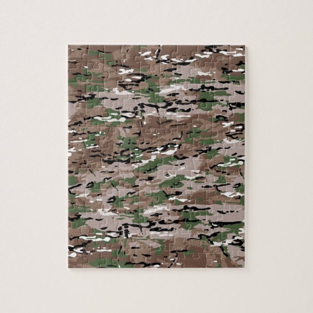 Military Camouflage Fabric Jigsaw Puzzle (Vertical)