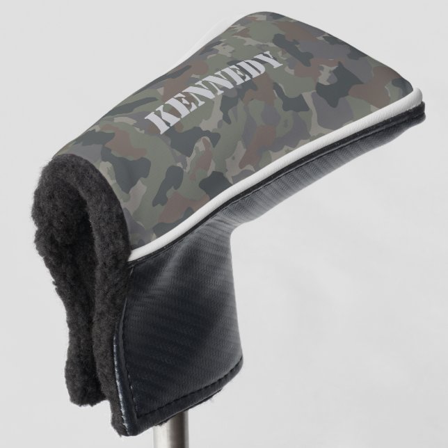 Military Camouflage Golf Head Cover (3/4 Front)