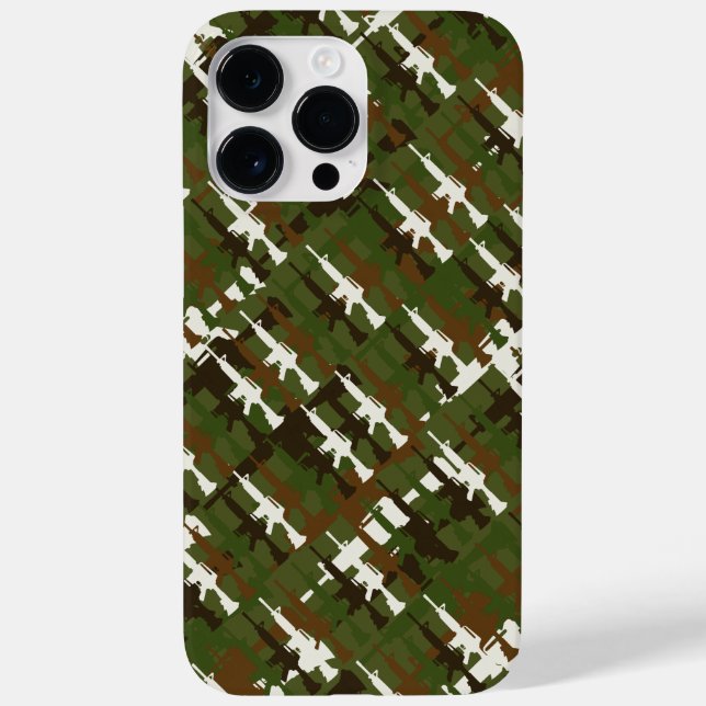 Military Camouflage Gun Rifles GI Style Camo Cool  Case-Mate iPhone Case (Back)