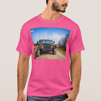 Military Camouflage HMMMV Hummer Long T-Shirt