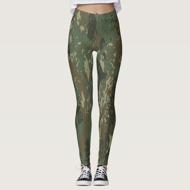 military camouflage leggings (Front)