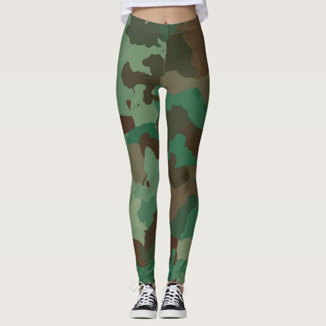 military camouflage leggings (Front)