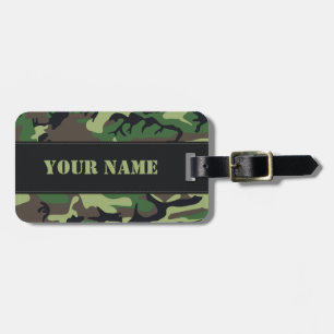Military Camouflage Luggage Tag