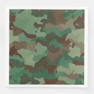military camouflage paper napkins