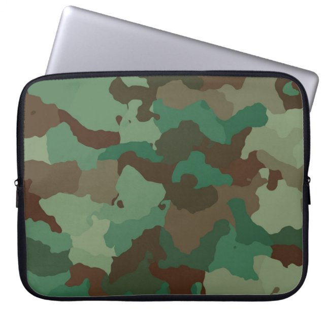 Military Camouflage Pattern (Armed Forces) Laptop Sleeve (Front)
