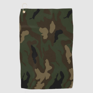 military camouflage pattern army soldier uniform k golf towel