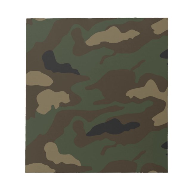 military camouflage pattern notepad (Front)