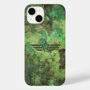 Military Camouflage Star Wing –  Rugged Army Case-Mate iPhone 14 Case