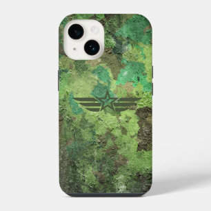 Military Camouflage Star Wing – Rugged Army iPhone 14 Case