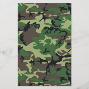 Military Camouflage Stationery