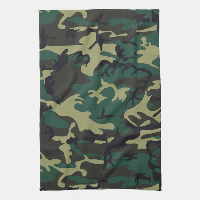 Military Camouflage Tea Towel (Vertical)