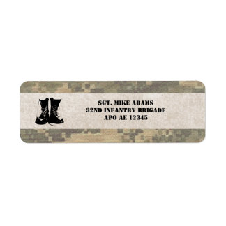Military Camouflage with Army Combat Boots