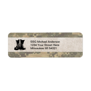 Military Camouflage with Army Combat Boots Custom