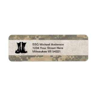 Military Camouflage with Army Combat Boots Custom