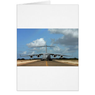 Military cargo plane landing