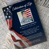 Military Celebration of Life Photos USA Flag