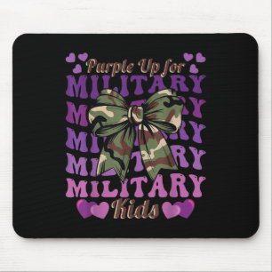 Military Child Camo Coquette Bow Purple Up Kids Bo Mouse Pad